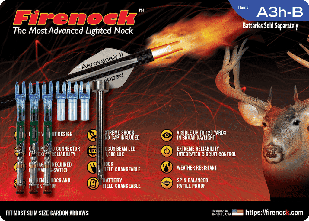 Firenock A Style .204 lighted nock system — blue