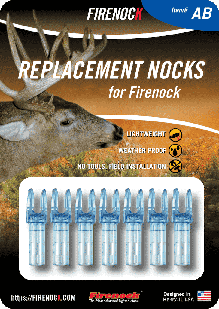Firenock replacement nock — blue