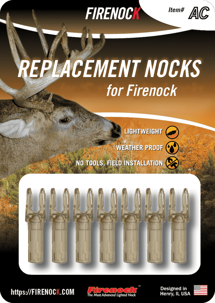 Firenock replacement nock — clear
