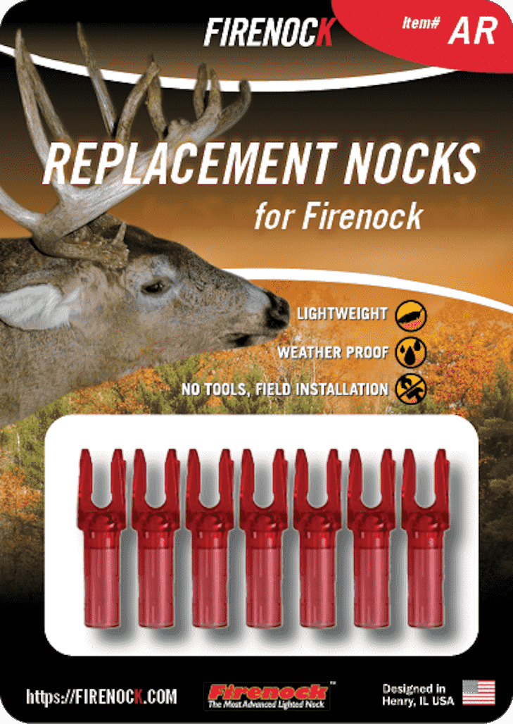 Firenock replacement nock — red