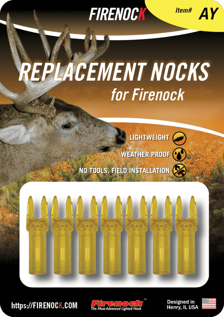 Firenock replacement nock — yellow